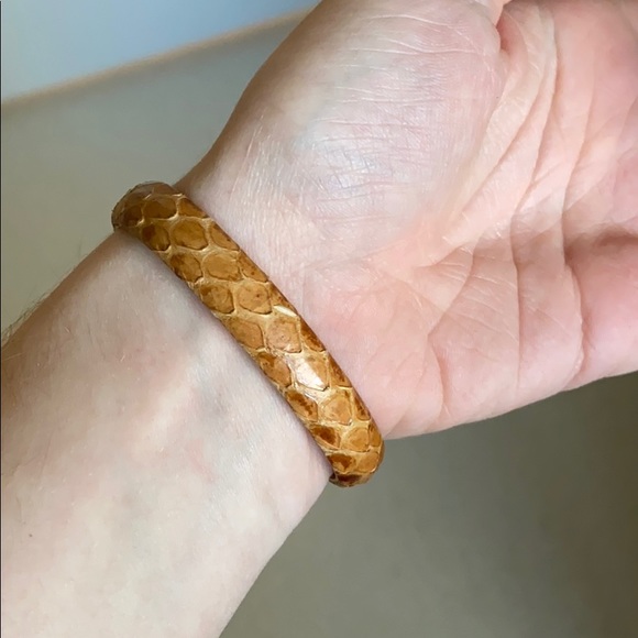 Vita snakeskin bangle bracelet - Picture 2 of 5